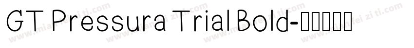 GT Pressura Trial Bold字体转换